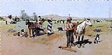 Henry Farny Indian Encampment painting